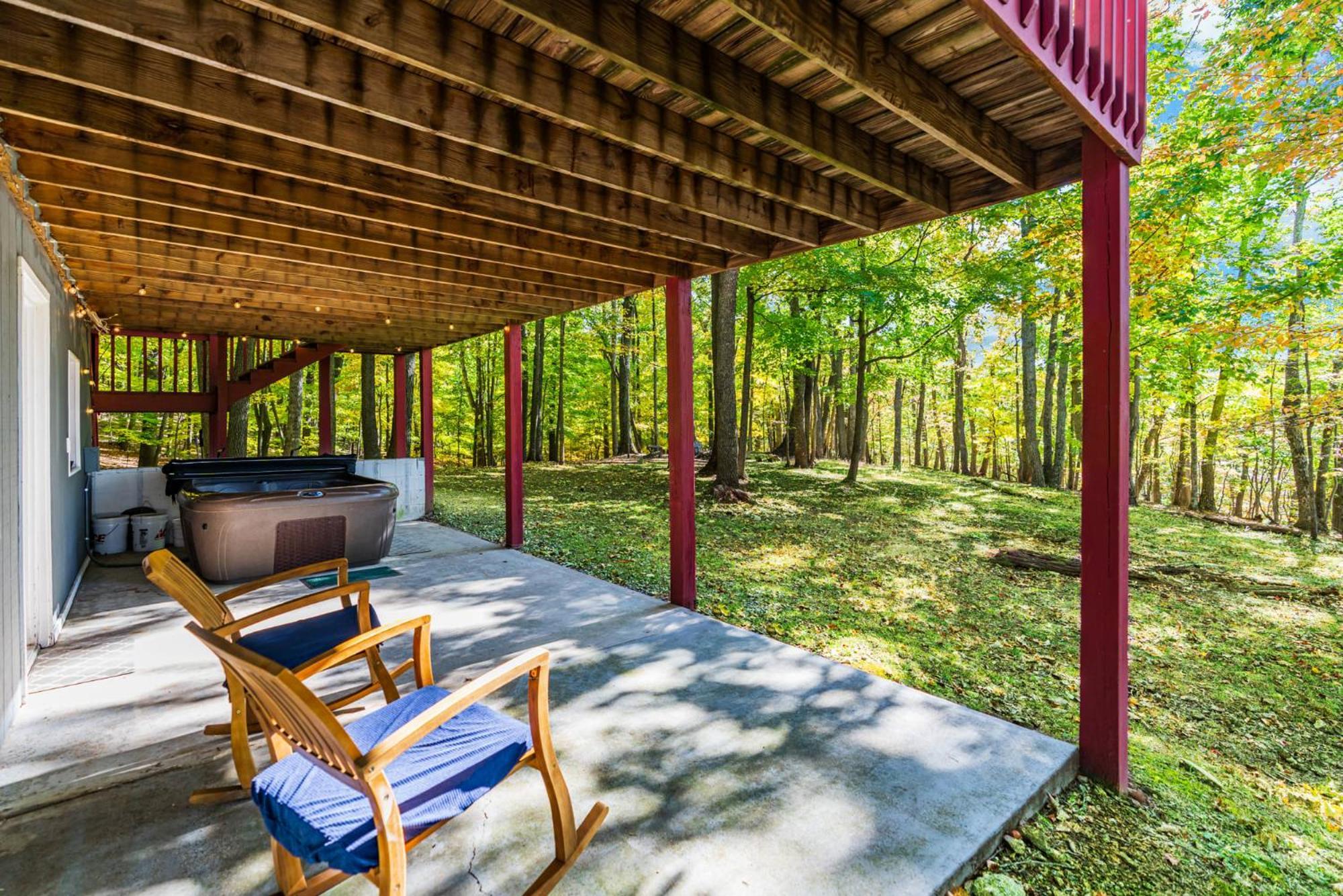 Hot Tub, Large Deck, Wifi, Fire Pit At Chalet Cabin Morton Grove Zewnętrze zdjęcie