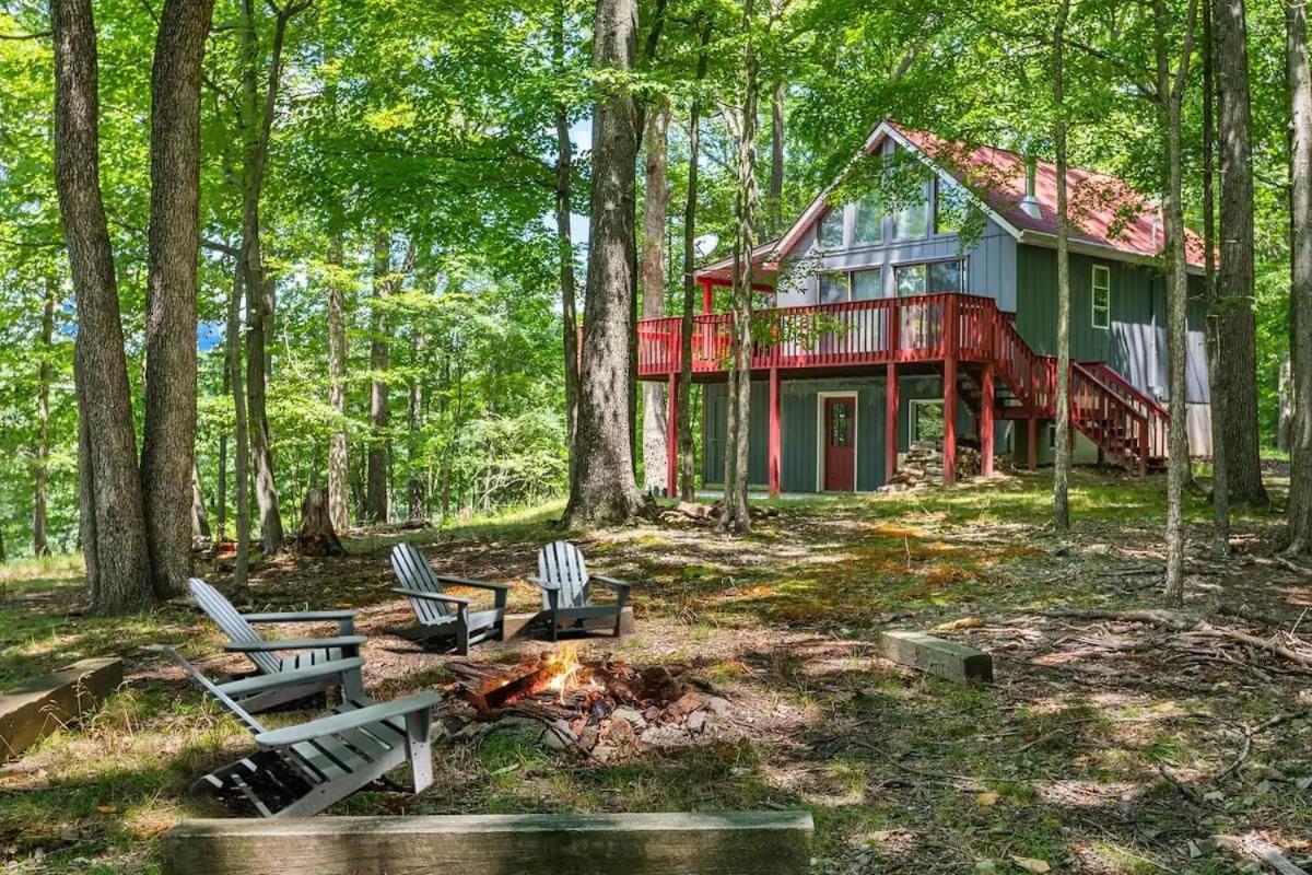 Hot Tub, Large Deck, Wifi, Fire Pit At Chalet Cabin Morton Grove Zewnętrze zdjęcie